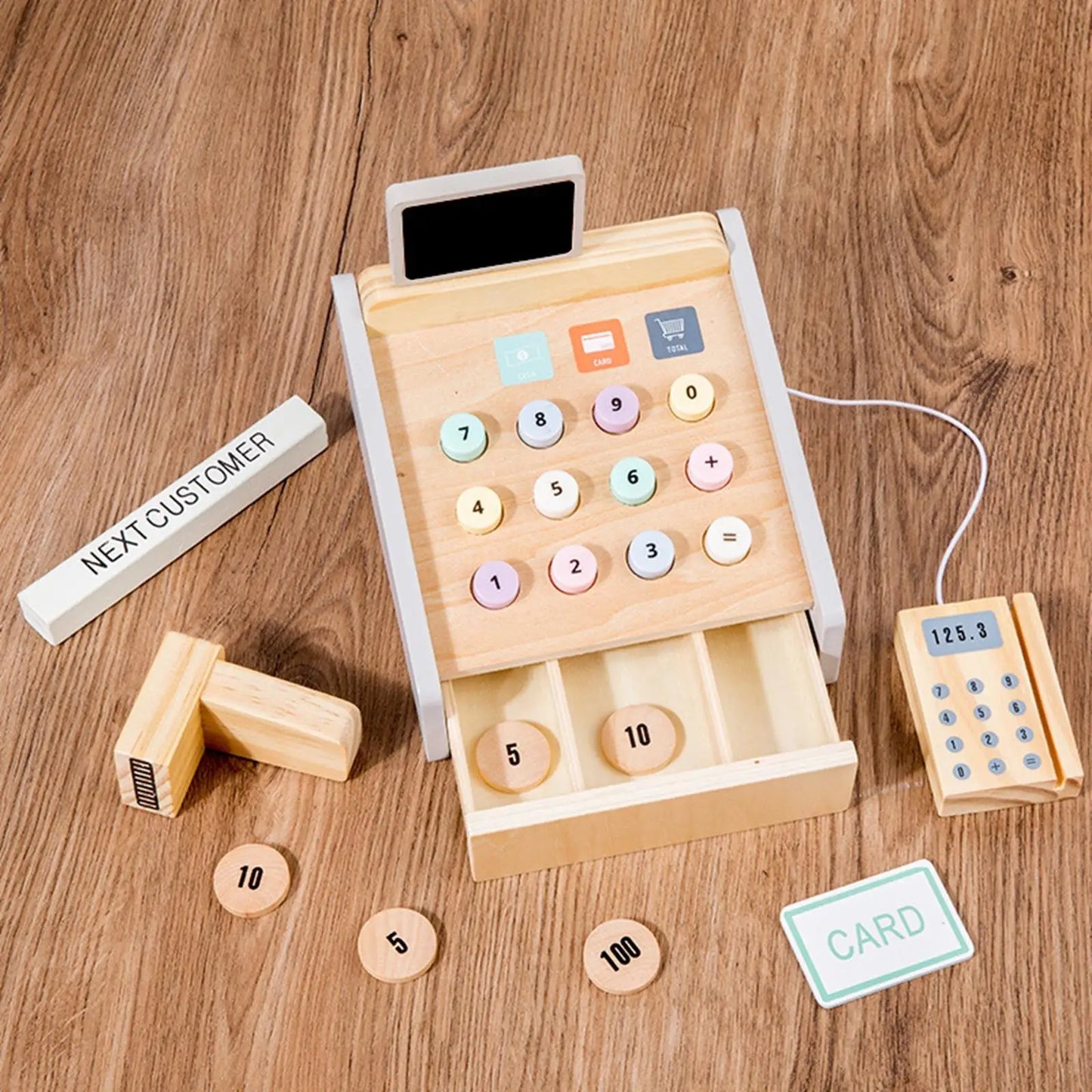 Wood Cash Register & Accessories