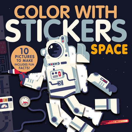 Color with Stickers: Space (Paper)