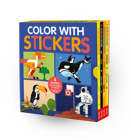 Color with Stickers 4-Book Boxed Set (Paper)