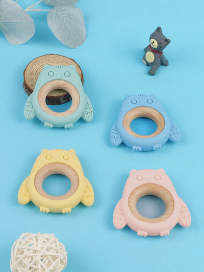 Wooden Ring Owl Teether - 1pc