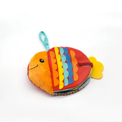 Fish Plush Crinkle Book - Washable