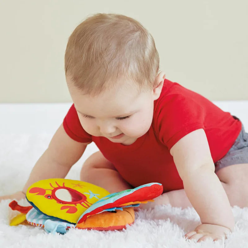 Fish Plush Crinkle Book - Washable