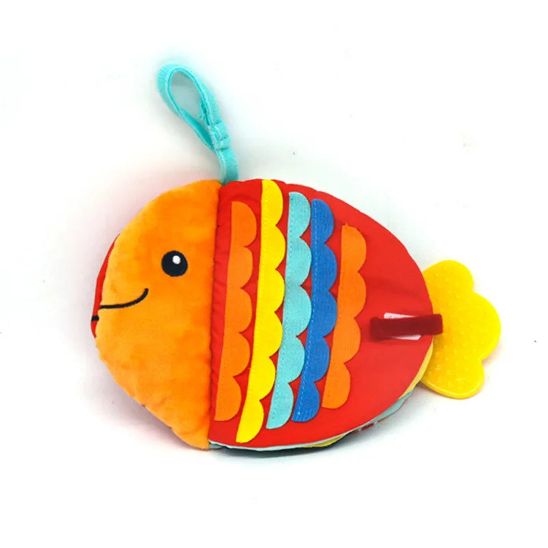 Fish Plush Crinkle Book - Washable