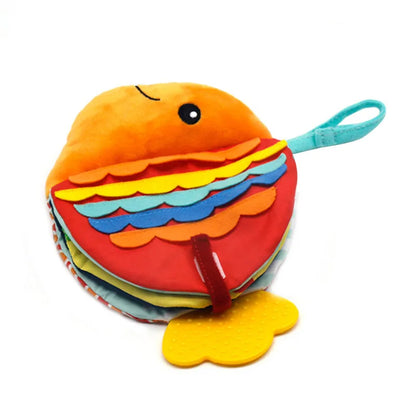 Fish Plush Crinkle Book - Washable