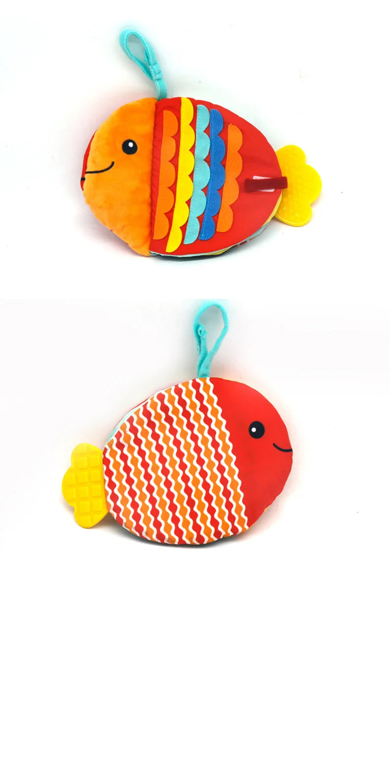 Fish Plush Crinkle Book - Washable