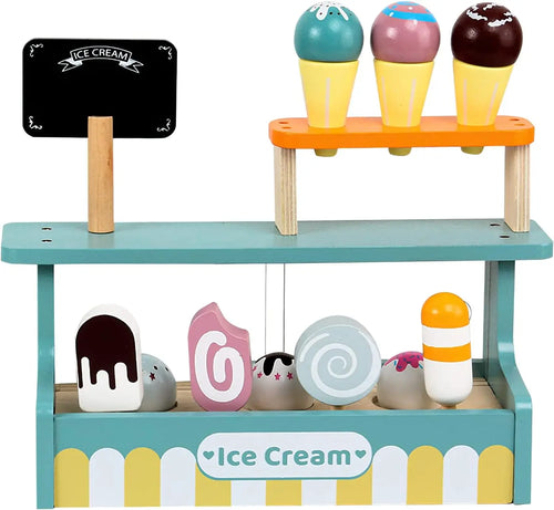 Wood Ice Cream Counter Playset (Multiple Options)