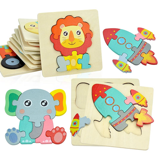 Shape Wood Toddler Puzzles