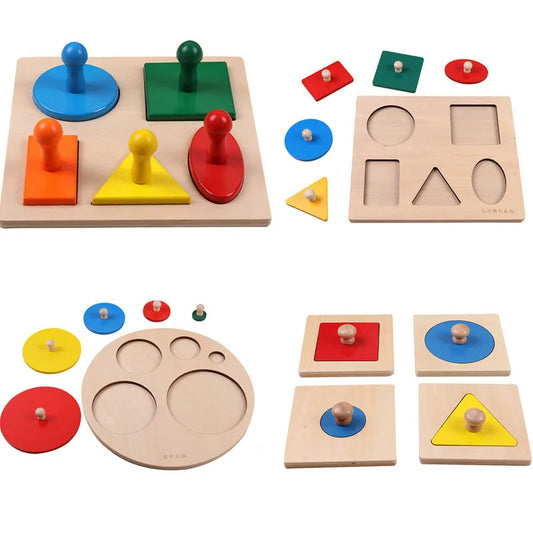 Geometric Shapes Wood Sorting