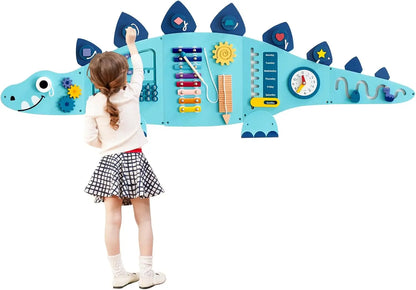 Stegosaurus Dinosaur Wall-Mount Busy Board