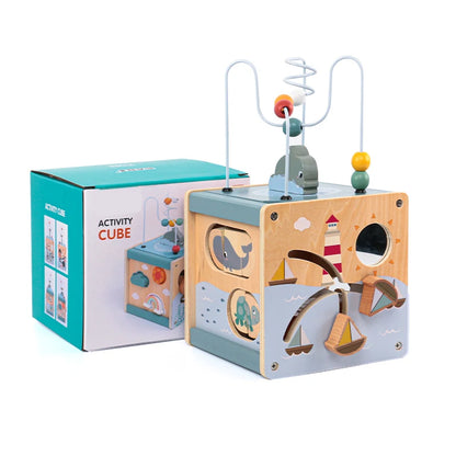 5-in-1 Wood Activity Cube