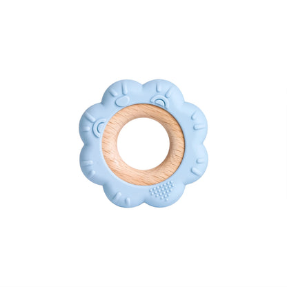 Wooden Ring Flower Teether - 1pc