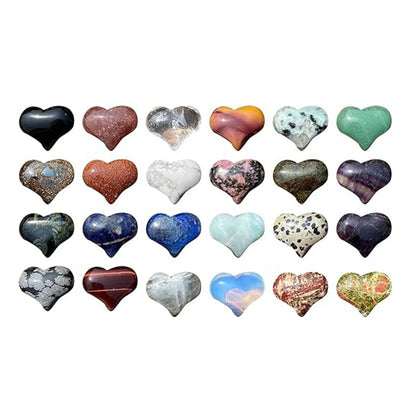 24 PCS Gem Stone Valentine Cards