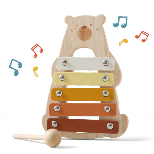 Wooden Montessori Bear Xylophone