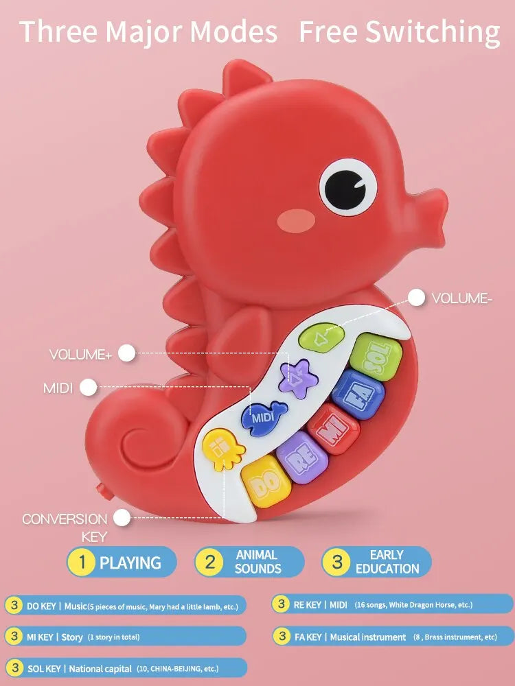 Baby Music Seahorse Keyboard Toy