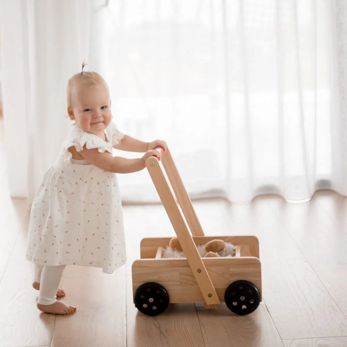 Classic Wood Baby Walker / Stroller