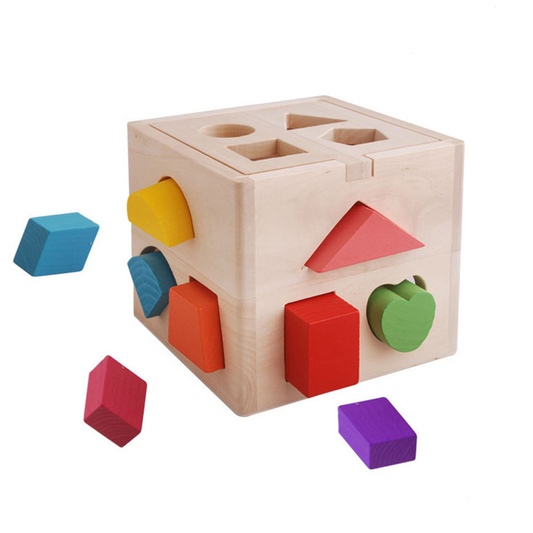 Wood Shape Sorting Cube