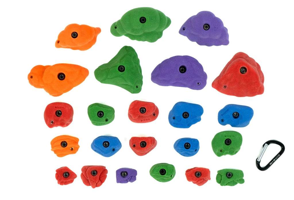 Textured Climbing Holds - 22 pieces